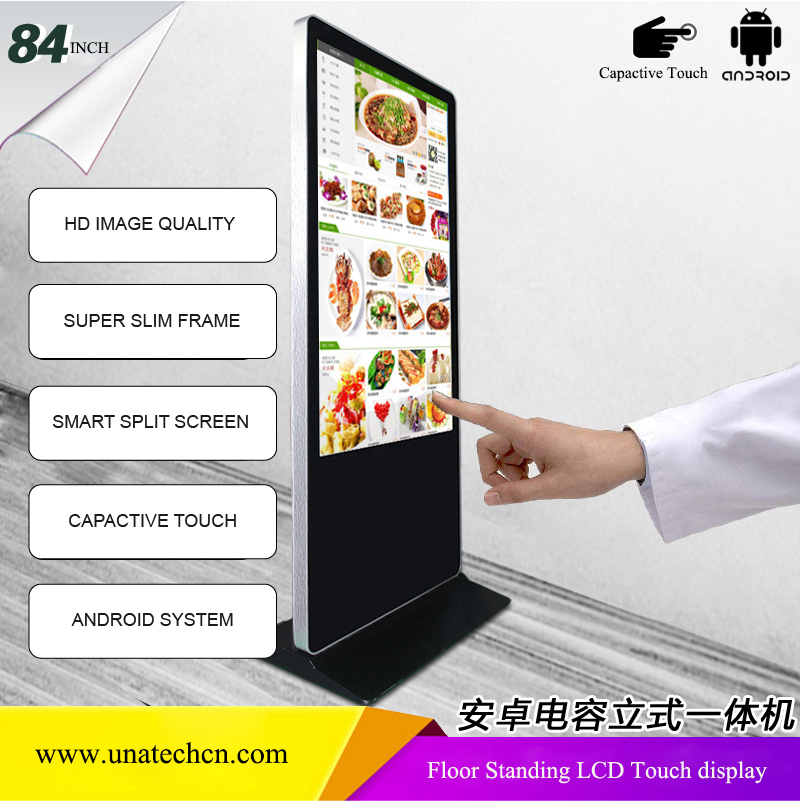Kiosque tactile à écran commercial intelligent numérique LED 4K