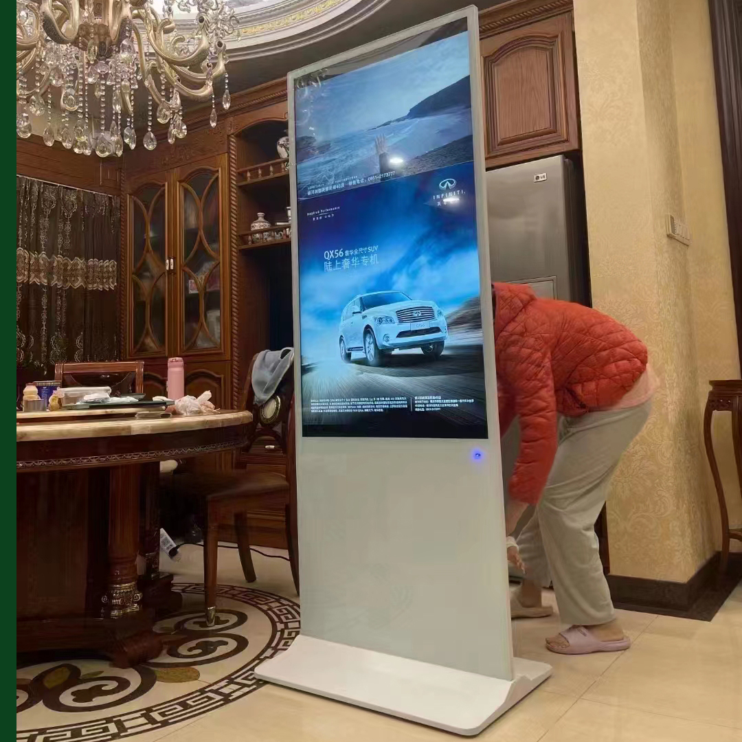 Écran vidéo industriel de kiosque d'affichage à cristaux liquides de publicité d'intérieur de 49 ''